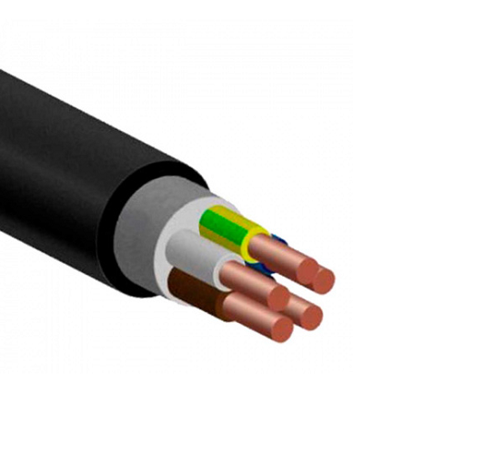 Кабель силовой ПБПнг(А)-HF 5х2.5ок(N.PE)-0.66 однопроволочный