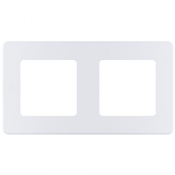 Рамка 2-местная жемчуг INSPIRIA