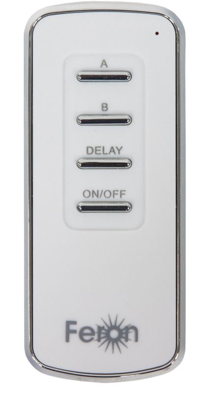 Выключатель бытовой 2-канальный 230В 1000Вт  30м с пультом управления Feron