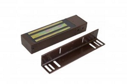 Замок электромагнитный ML-395KB-2 без электроники с датчиком Холла 12В усилие 500 кг коричневый