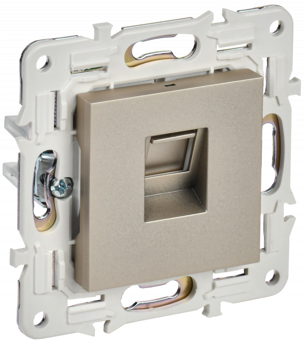 SKANDY Розетка компьютерная RJ45 кат.5E SK-K01Sh шампань IEK