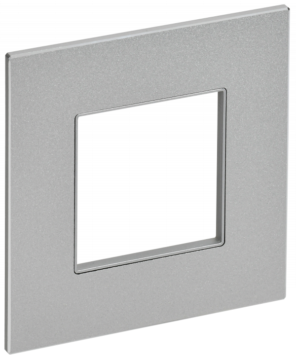 SKANDY Рамка 1-местная SK-F31S металл серебряный IEK