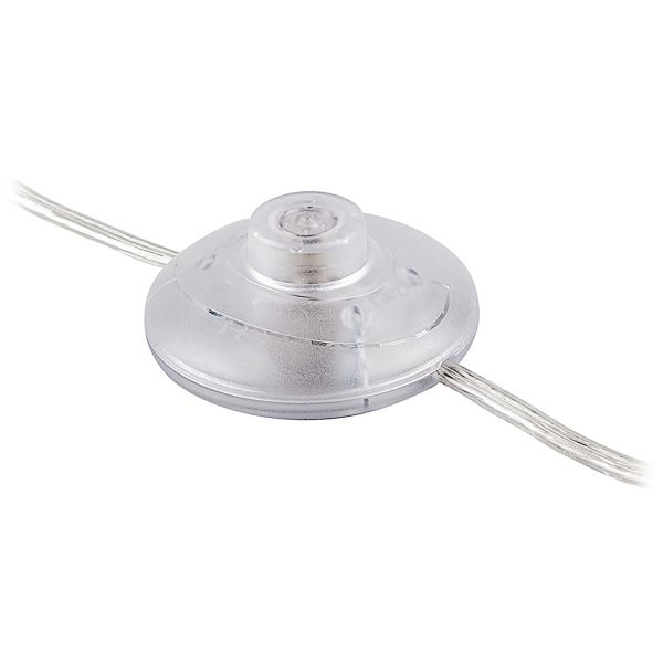 Шнур сетевой с ножным выключателем пластик, прозрачный