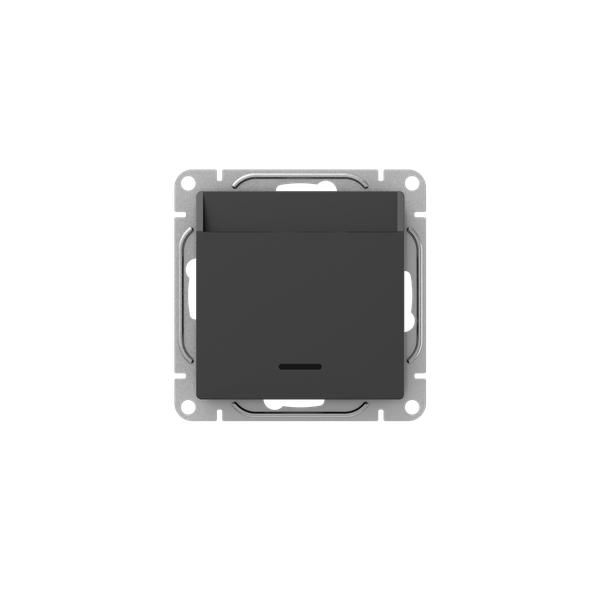 Эпика Механизм выключателя карточный с подсветкой черный EKF