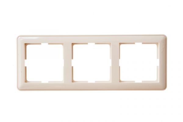W59 Рамка 3 поста бежевая