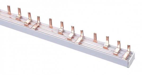 Шина гребенчатая /Шина соединительная 3P 75А 1 м. 14х4 контактов ШС-101