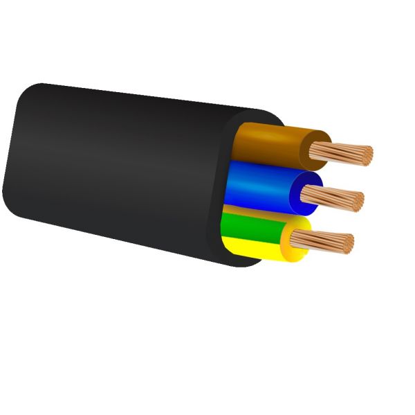 Кабель силовой КГВВ-П 3х4.0 - 0.66  ТРТС бухта 100м