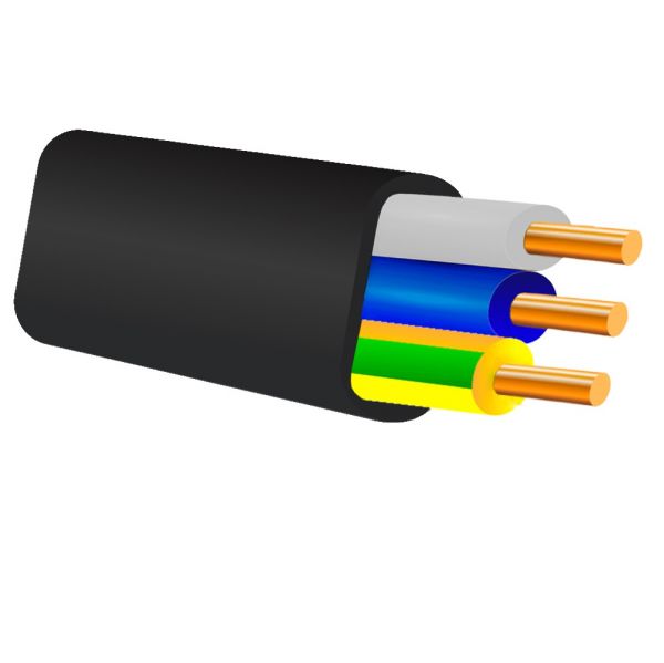 Кабель силовой ВВГ-Пнг(А)-LS 3х4ок(N,PE)-0.66     100м ТРТС однопроволочный