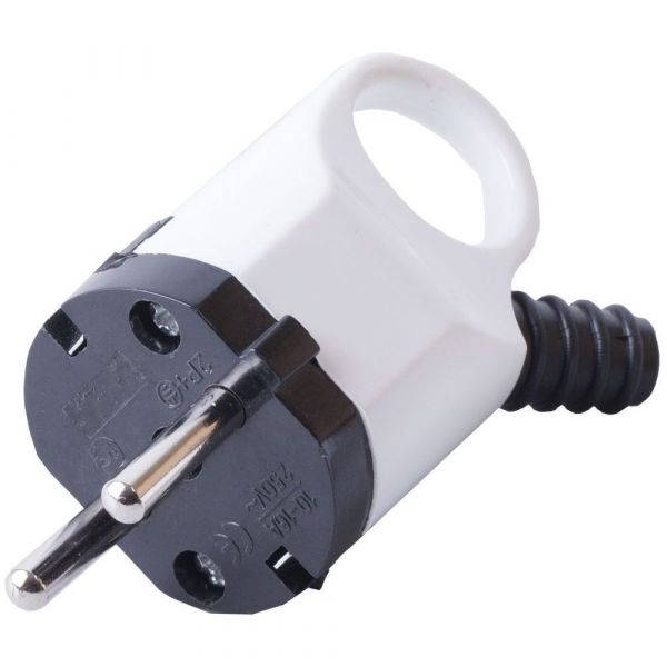 Вилка угловая с ушком с/з, белый