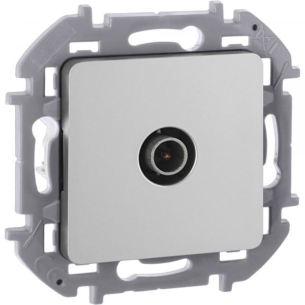 Розетка TV тип звезда алюминий INSPIRIA