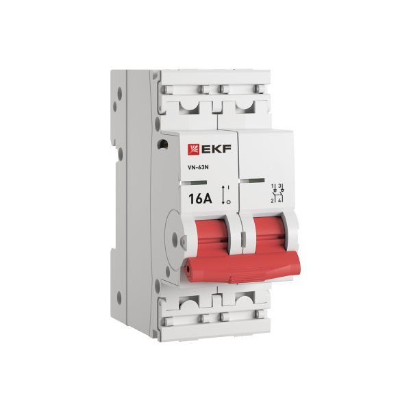 Выключатель нагрузки (ВН) двухполюсный 2P 16 кА ВН-63N S63216 PROXIMA EKF