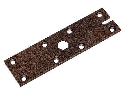 Планка для крепления замка LMP-295K/194K Brown без сквозного сверления двери коричневая