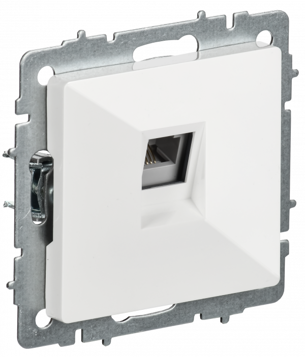 BRITE Розетка телефонная RJ11 РТ10-БрБ белый IEK