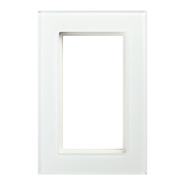 Рамка 2-местная (без перемычки), Катрин, белый