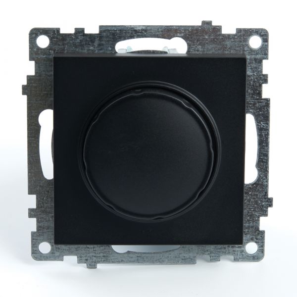 Выключатель диммирующий, Катрин, черный,