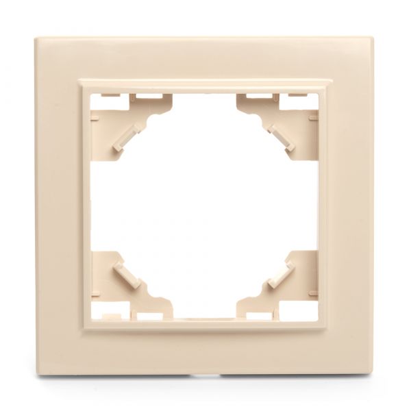 Рамка одноместная, Эрна, слоновая кость Stekker