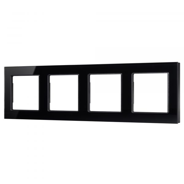 Рамка стеклянная FRM-GLARE-GS-4-BK