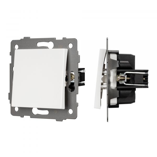 Механизм выключателя одноклавишный проходной SWT-MKP1-PL-WH-V 250V, 10A