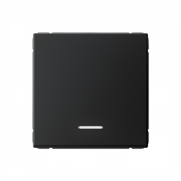ARTGALLERY 1-клавишный ВЫКЛЮЧАТЕЛЬ КНОПОЧНЫЙ с подсв., 10А, механизм, КАРБОН