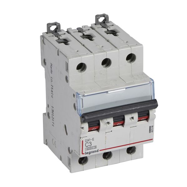 Выключатель автоматический трехполюсный 3А C DX3-E 6kA/6kА