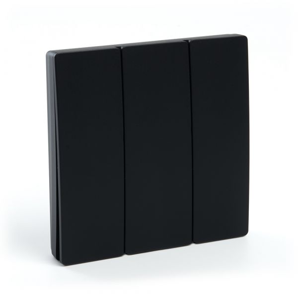 Кнопка-выключатель беспроводной 230V 500W трехклавишный, черный
