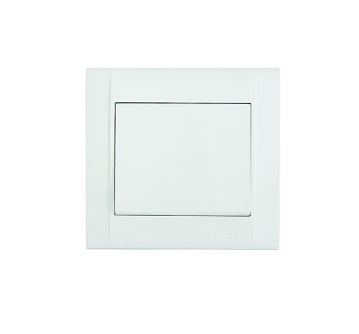 Выключатель одноклавишный, бежевый