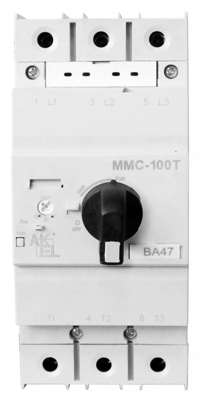 Выключатель автоматический защиты двигателя ВА47 ММС-100Т 90A 3P/70...90A/400/415В/100кА