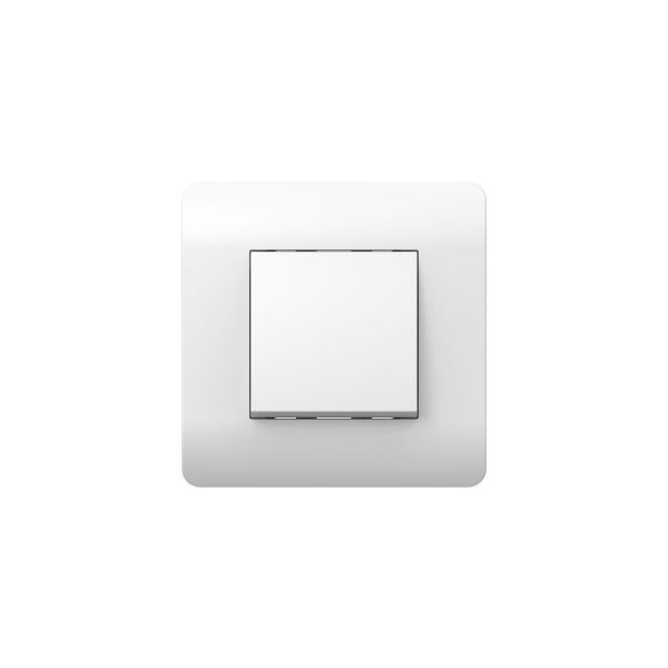 Переключатель перекрестный 1-клавишный, 10А (NEW3-E), белый