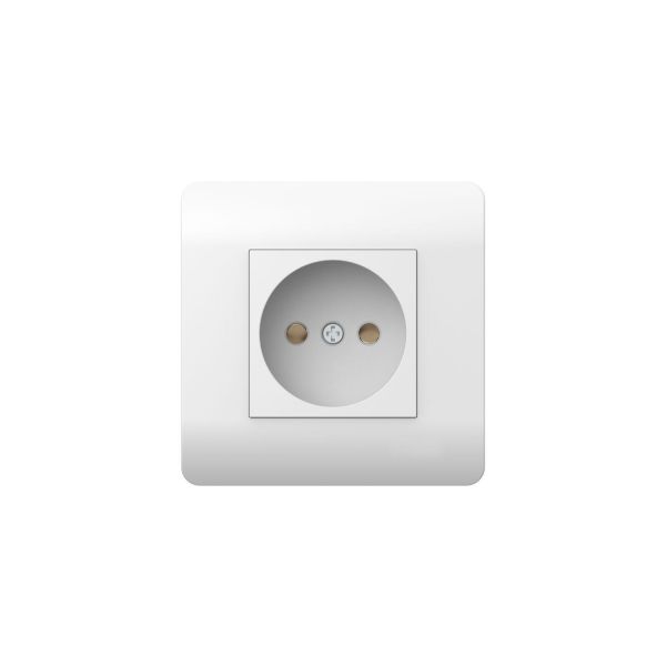 Розетка б/з со шторками, 16А (NEW3-E), белый