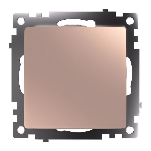 Переключатель перекрестный одноклавишный (механизм) 250В 10А серия Катрин шампань STEKKER