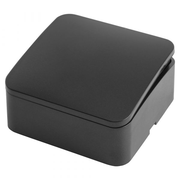 Выключатель одноклавишный 250В 10А серия София черный STEKKER