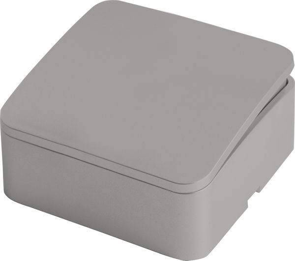 Выключатель 1-клавишный 250В 10А серия София серебро STEKKER