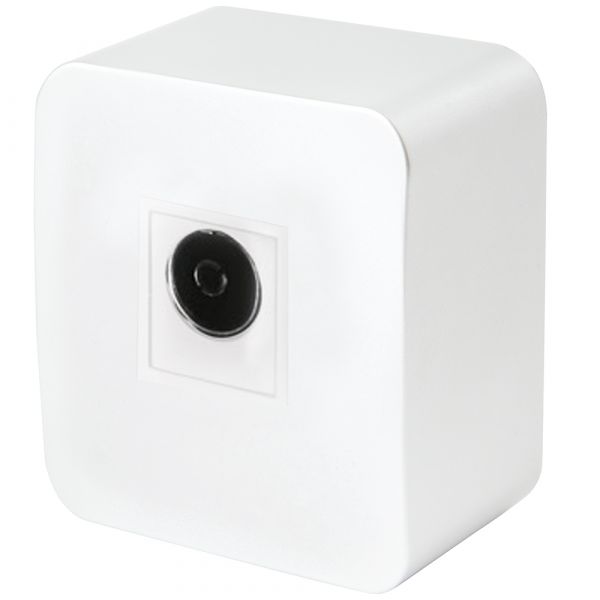 Розетка телевизионная 75 Ом 5-862МГц серия София белый STEKKER