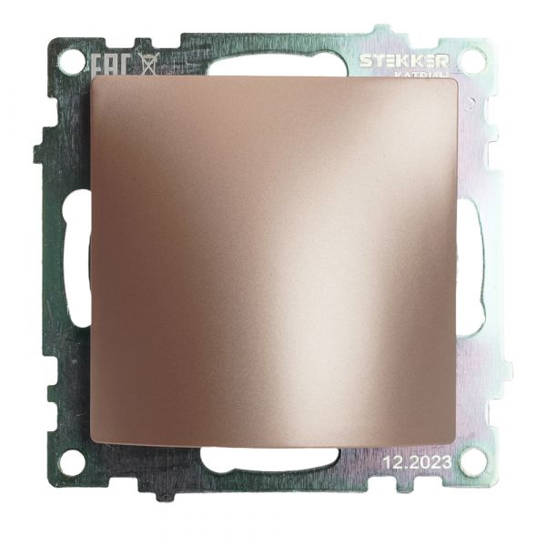 Вывод кабеля (механизм) серия Катрин шампань STEKKER