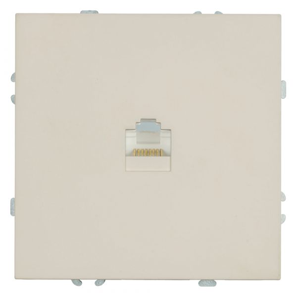 Розетка компьютерная 1-местная RJ-45 (механизм) кашемир soft touch серия Эмили STEKKER