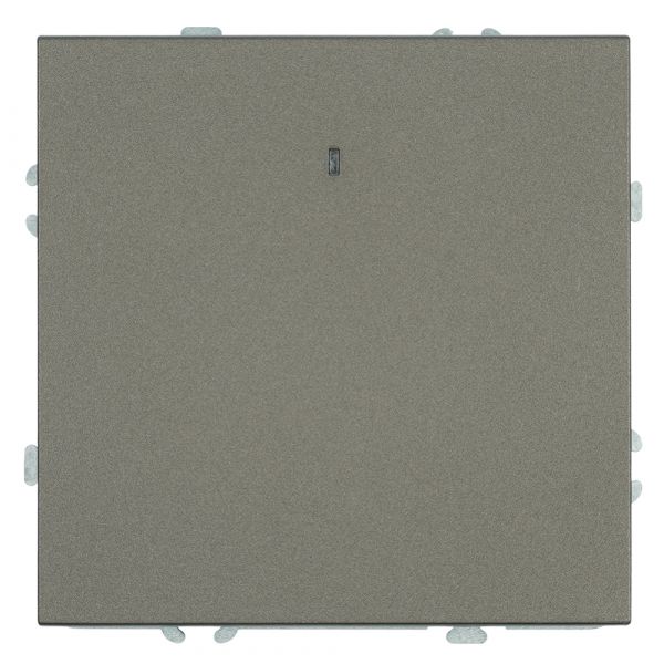 Выключатель 1-клавишный c индикатором (механизм) 250В 10А антрацит soft touch серия Эмили STEKKER