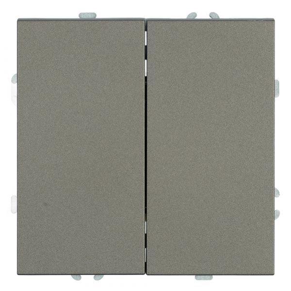 Выключатель 2-клавишный (механизм) 250В 10А антрацит soft touch серия Эмили STEKKER