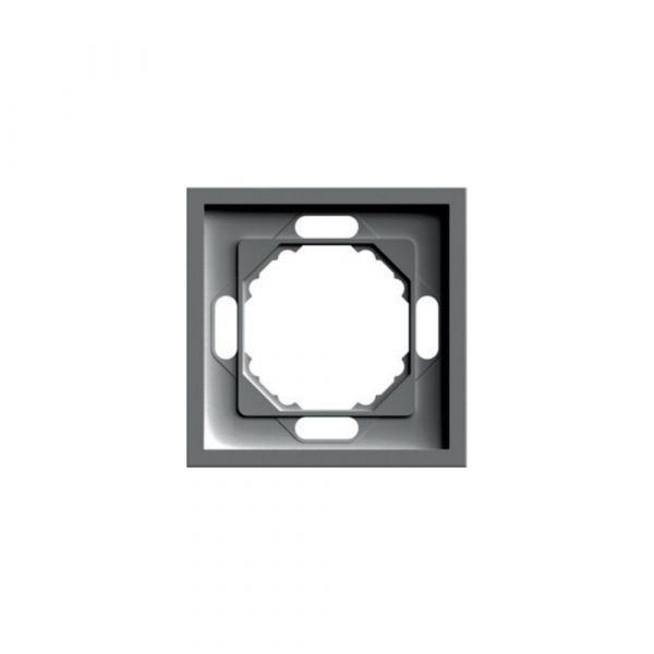 Рамка 1-местная,пластик РС,антрацит soft touch серия Эмили STEKKER