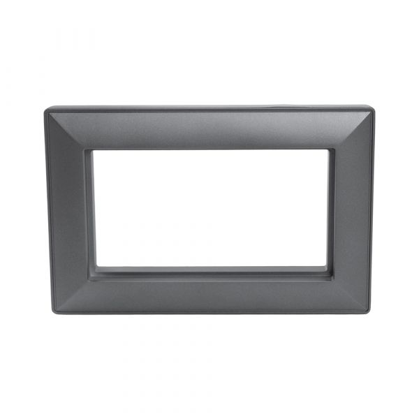 Рамка двухместная без перемычки серия Катрин пластик графит STEKKER