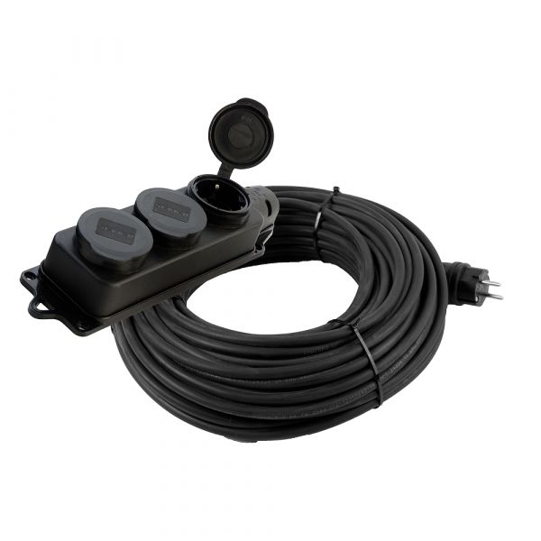 Удлинитель 3-местный с/з КГ 3х1,5мм2 IP44 30 м 16 A Professional PRF03-31-3-30