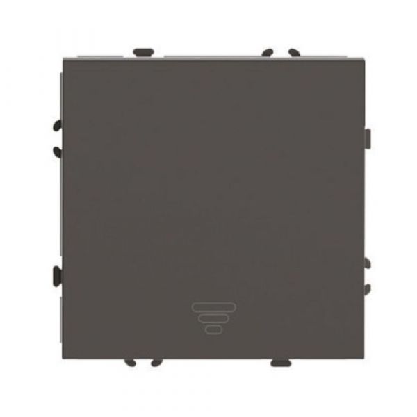 Выключатель одноклавишный самовозвратный (механизм) 250В 10А антрацит soft touch серия Эмили STEKKER