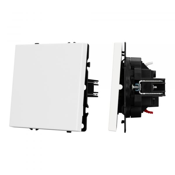 Механизм выключателя одноклавишный проходной SWT-NOBE-MKP1-SFPL-WH 230V, 10A, Белый, 1 пост