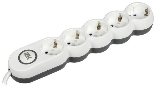 Удлинитель У05В 5 мест 2P+PE/5м 3х1,5мм2 16А/250В UNO