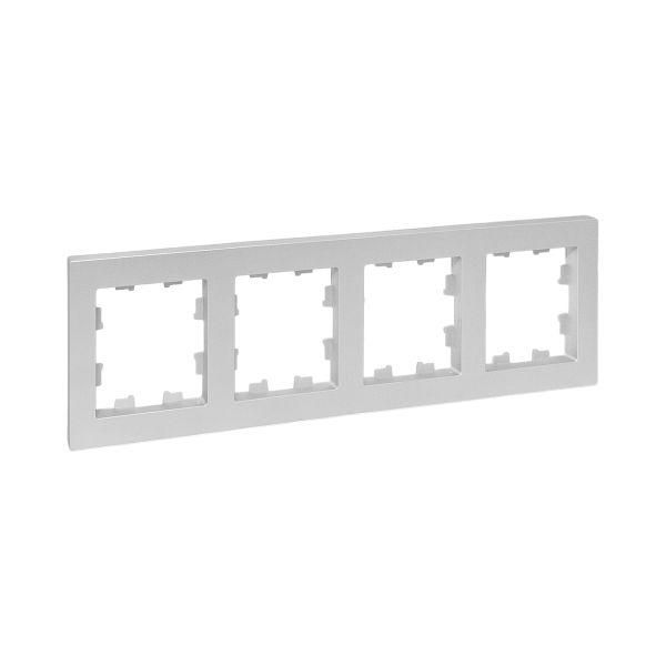 Эпика Рамка 4-местная алюминий пластик EKF