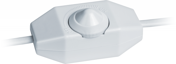 Шнур NPS-FS02-170-2x0.5WH 1.7м с выключателем диммером белый