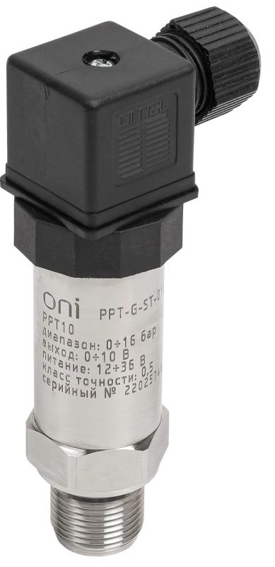 Преобразователь давления PPT10 0,5% 0-16Бар 0-10В M20 DIN43650