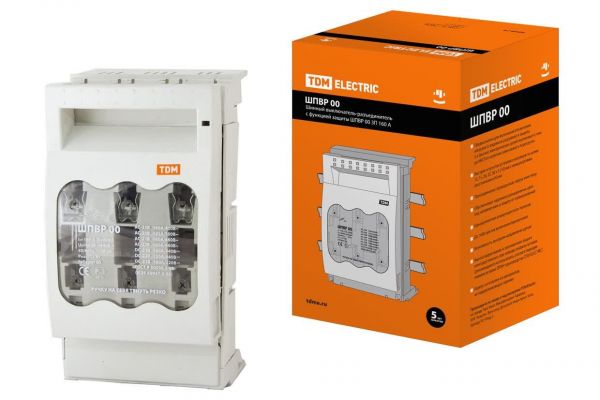 Шинный выключатель-разъединитель с функцией защиты ШПВР 00 3П 160A TDM