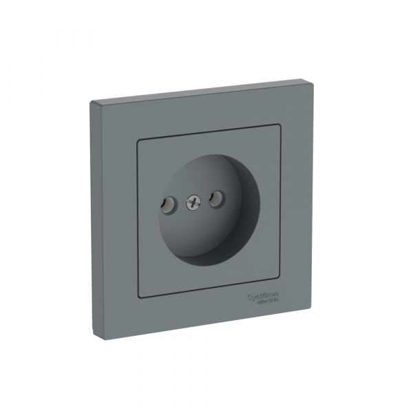 ATLASDESIGN РОЗЕТКА без заземления, 16А, в сборе, быстрозажимные клеммы, ГРИФЕЛЬ