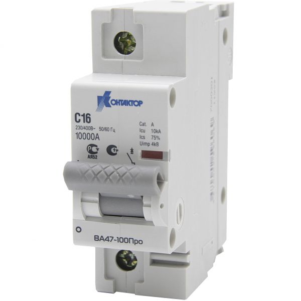 Выключатель автоматический однополюсный 32А С ВА47-100Про 10kA