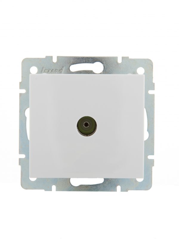 Розетка RAIN ТВ оконечная белая механизм